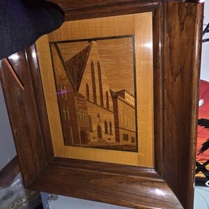 Wooden Framed Architectural Art